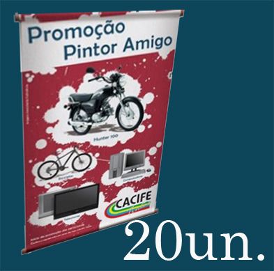 Banner 50x70 - Lona 340g  20un.